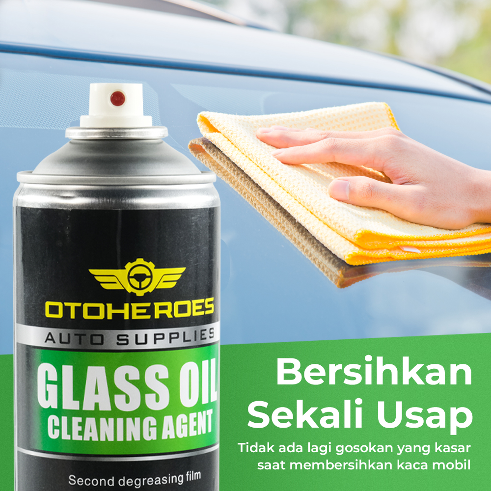 OTOHEROES Pembersih Kaca Mobil Glass Oil Film Remover Foam 450ml - OH4