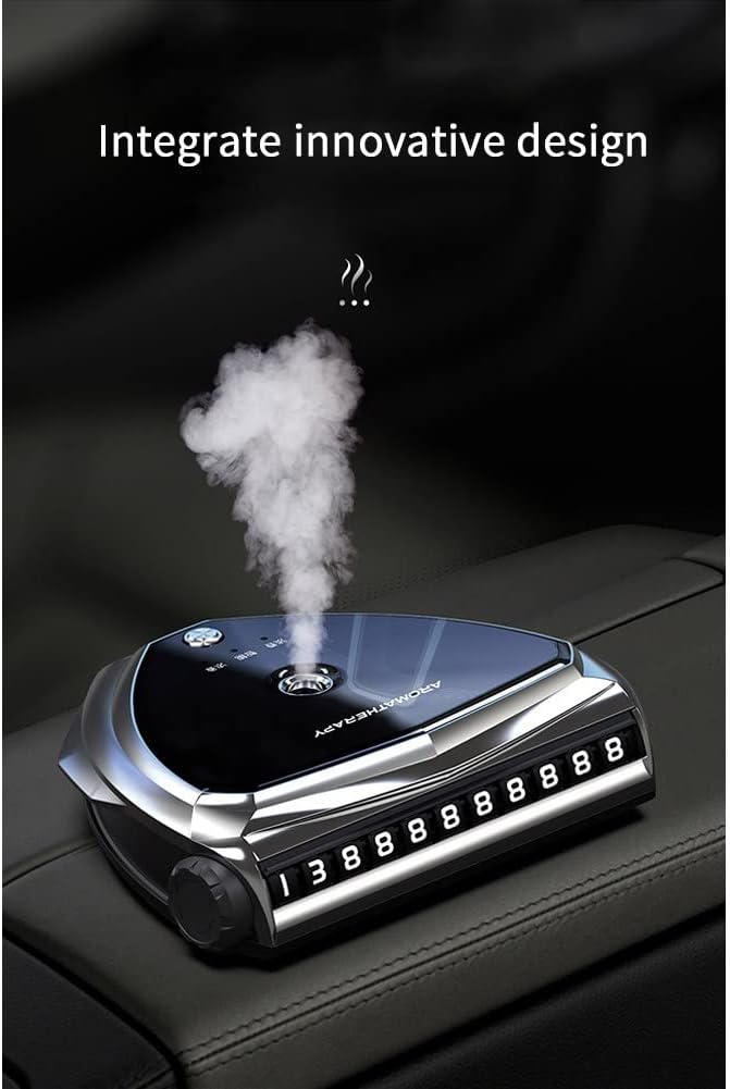 SEAMETAL Pengharum Mobil Otomatis Smart Spray Car with Essential Oil - V86S