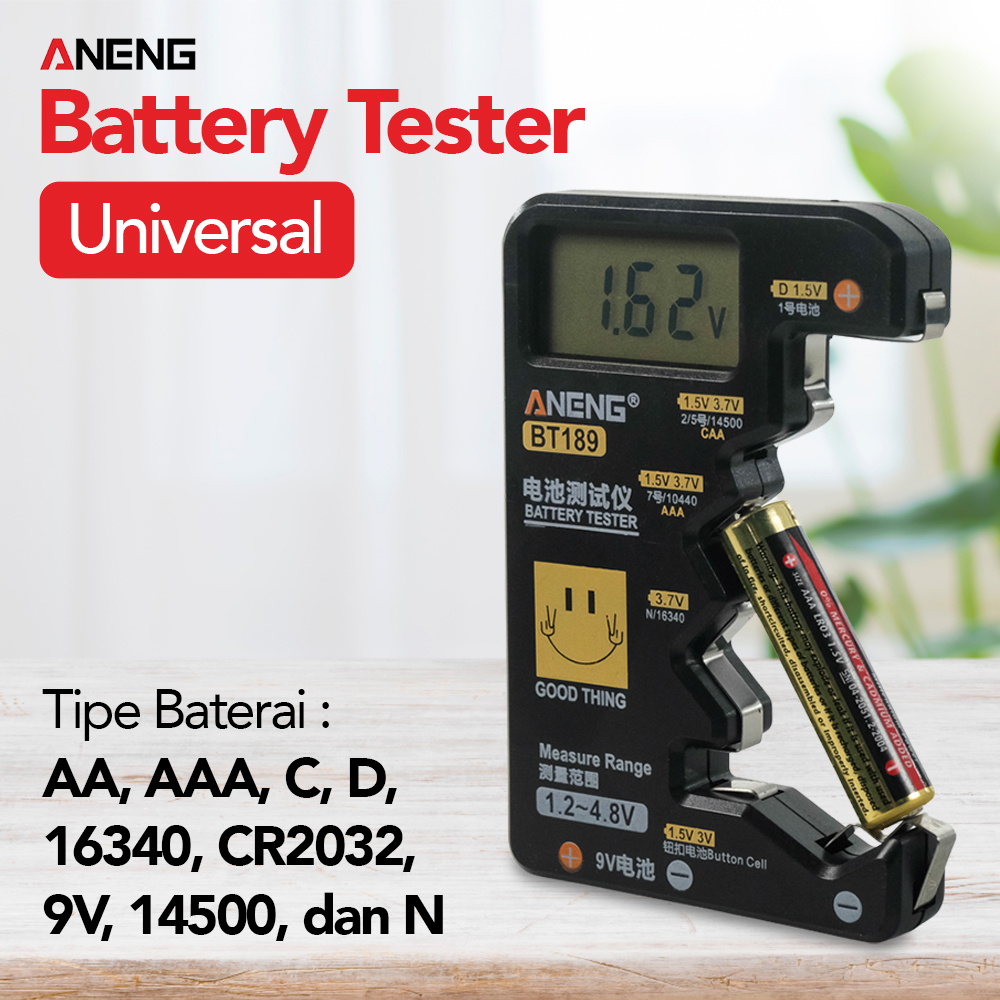 ANENG Alat Test Baterai Battery Tester Universal Digital Display - BT189