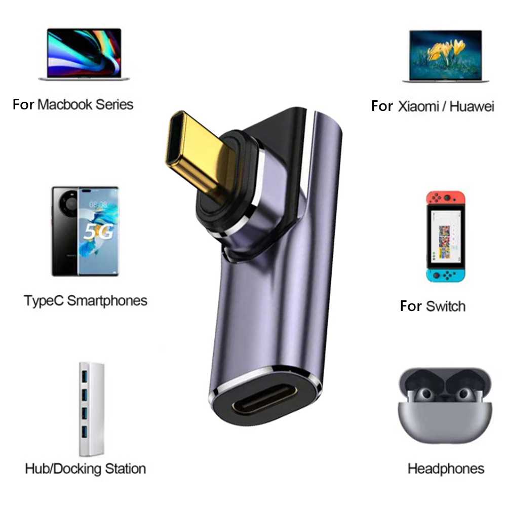 Cavo USB C 3.1 Chenyang: Angolato A 90°, 10 Gbps, 100W, Intrecciato In Nylon, 0.2m, Per Dati E Ricarica Veloce, Per Laptop E Tablet