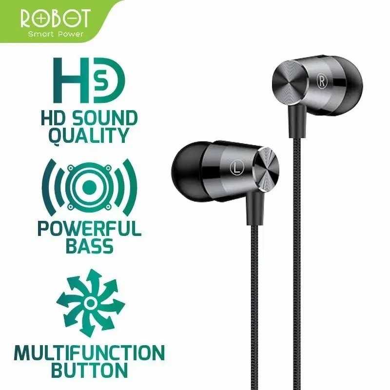 Jual Robot Earphone Robot RE101s RE40 subwoffer bass metal