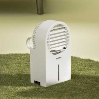 SAMONO Desk Mini Cooler Kipas USB Charging SW-EFW300 Putih