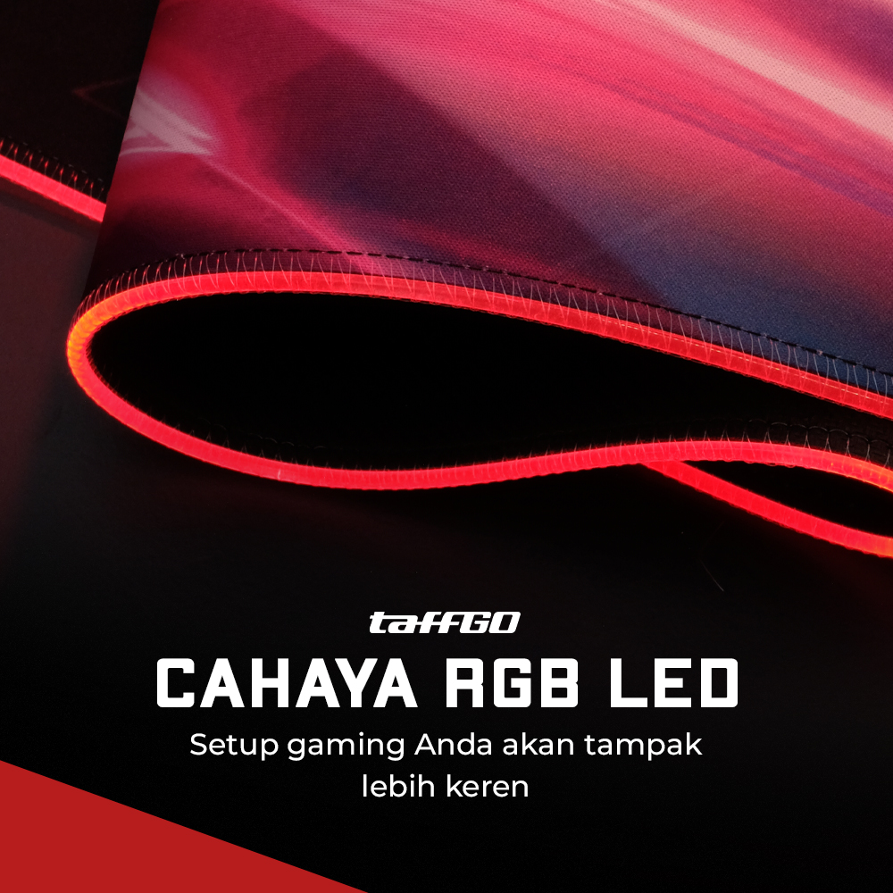 TaffGO Gaming Mouse Pad Illuminated LED RGB 800x300x4mm