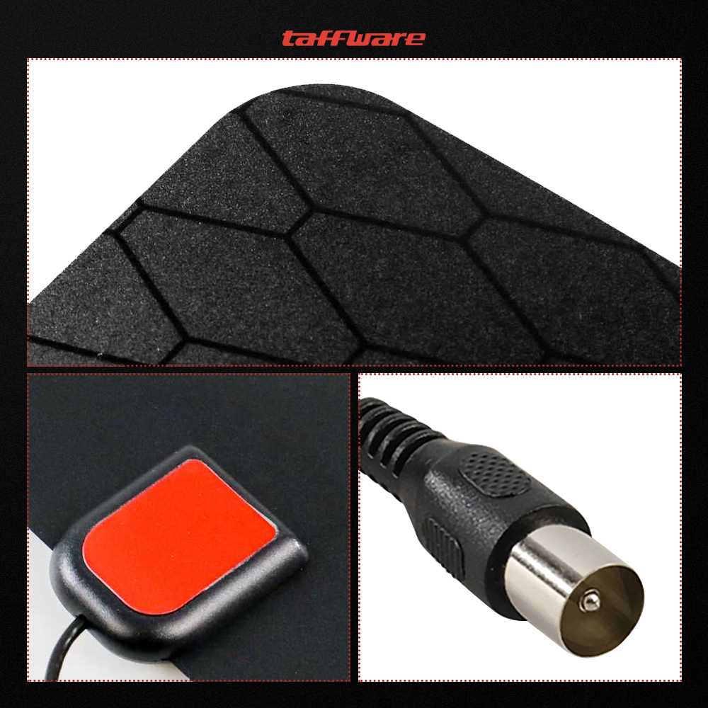 Taffware Antena TV Digital Indoor DVB-T2 25dB Grid Jack Male Plug - TFL-D139 - Gambar 2