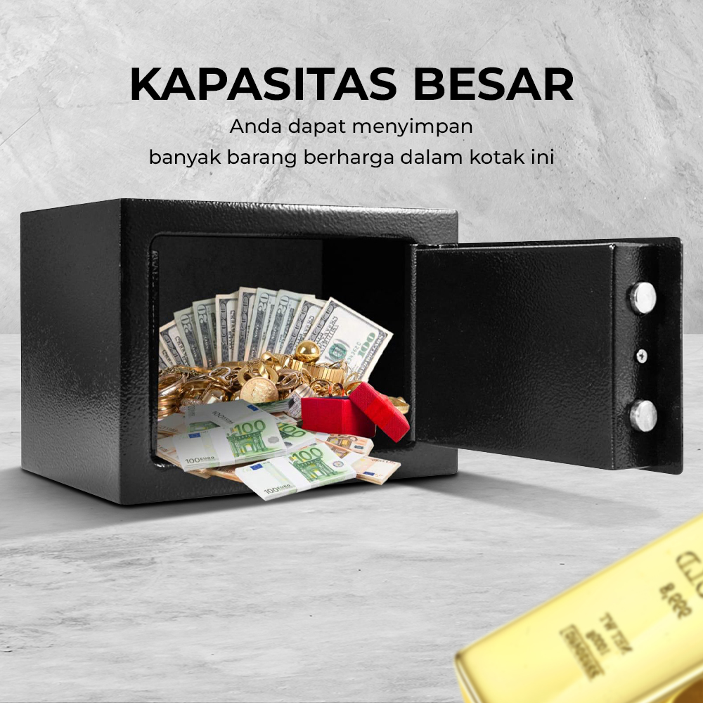 LESHP Kotak Brankas Hotel Mini Home Safe Deposit Box - 5106