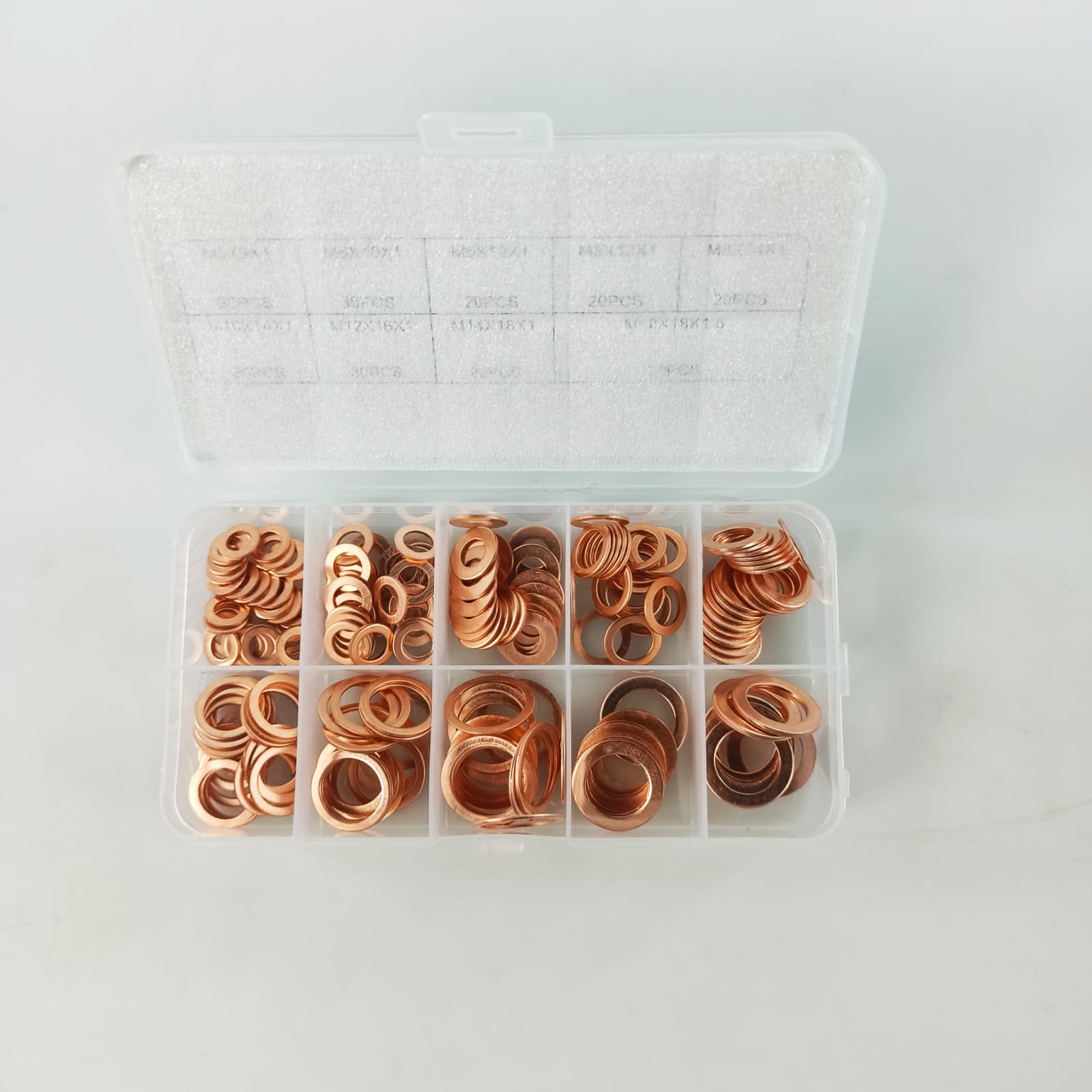 Taffware Ring Baut Gasket Bolt & Nut Flat Ring Tembaga 200 PCS - ELC755