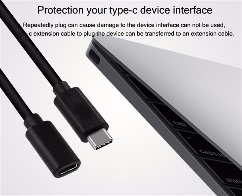 SOONHUA Kabel Ekstension USB Type C Male ke USB Type C Female - 8196