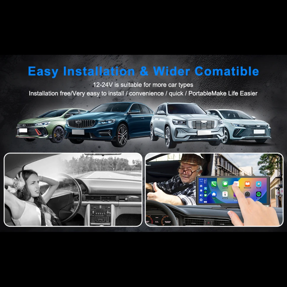 Adinka Dashcam Mobil Detachable Depan Belakang Dual Camera 4K - D1026-DA
