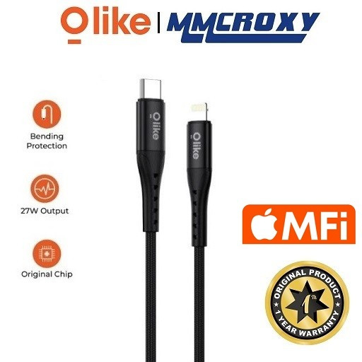 Jual Olike D107CL Kabel Data USB Type C to Lightning Fast