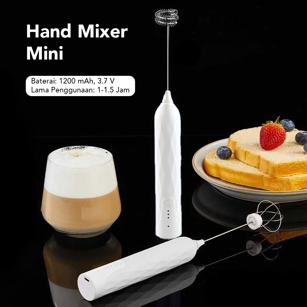 Cosy Hand Mixer Mini Pengocok Telur Balloon Whisk Foamer USB Type C - C304