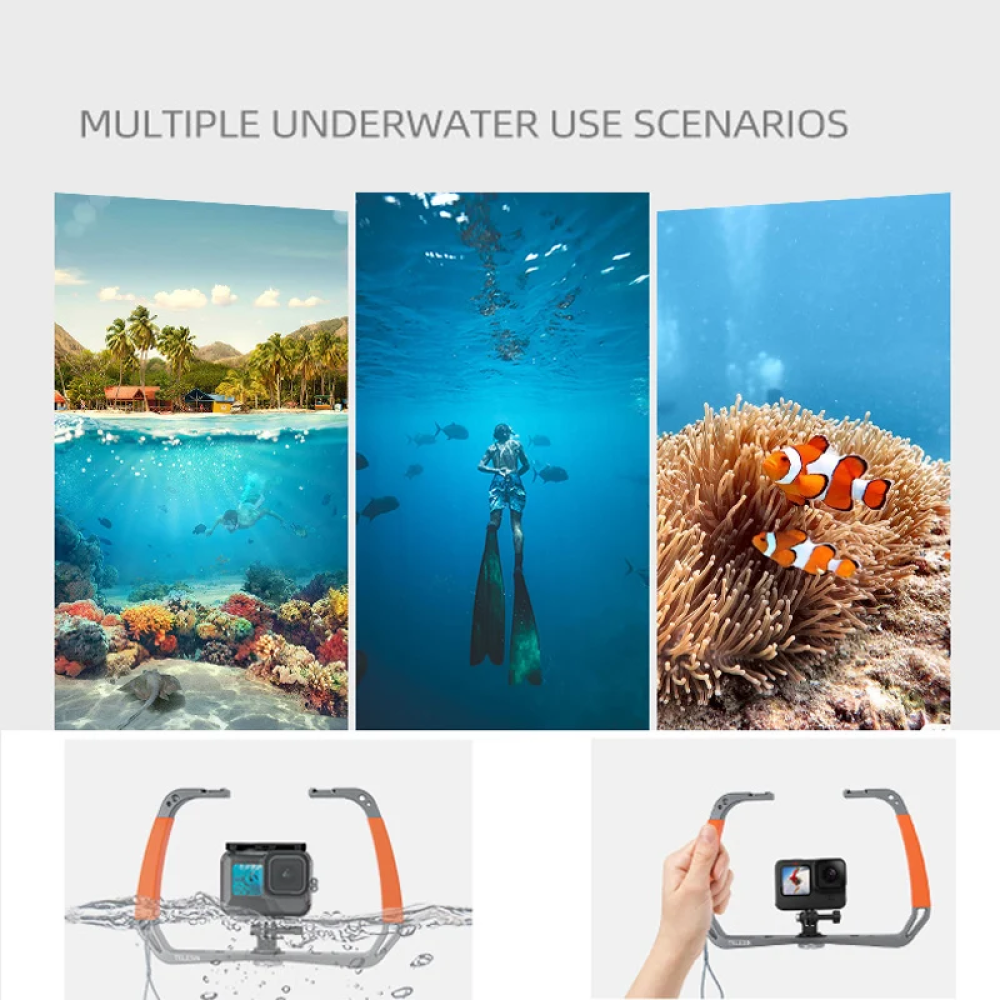 TELESIN Diving Rig Handheld Stabilizer for Action Cam - TE-HBM-002