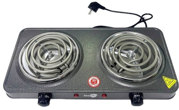 STARLUX Kompor Listrik 2 Tungku Portable Coil Hot Plate 2000W - SHP-5813