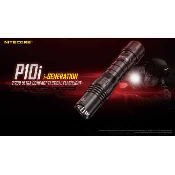NITECORE Senter LED Flashlight Tactical USB Rechargeable IP68 1800lm - P10i