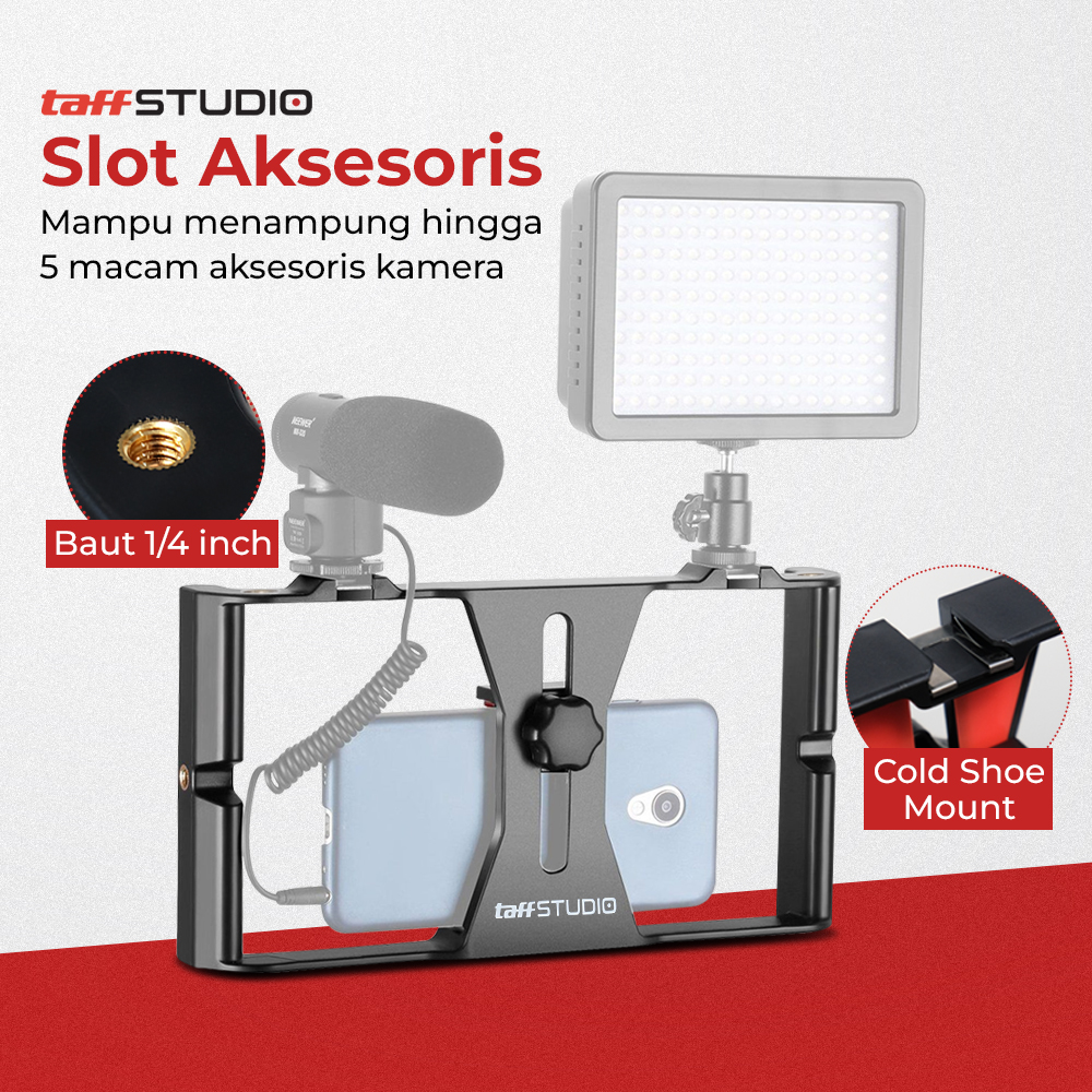 TaffSTUDIO Smartphone Handheld U-Rig Stabilizer 4-7 Inch - BY-MM1