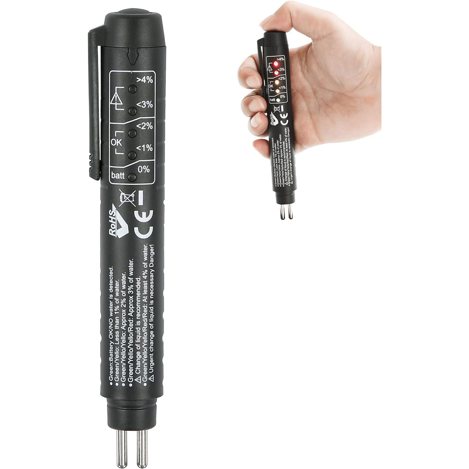 Brake Fluid Oil Tester Minyak Rem 5 Indikator LED - HB050