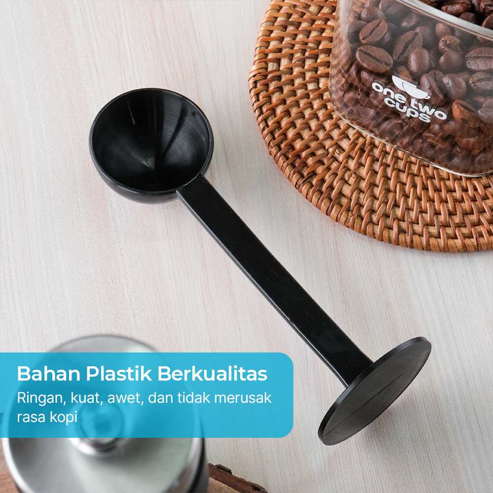 One Two Cups 2in1 Sendok Takar Measuring Spoon and Coffee Tamper - G1120 - Gambar 3