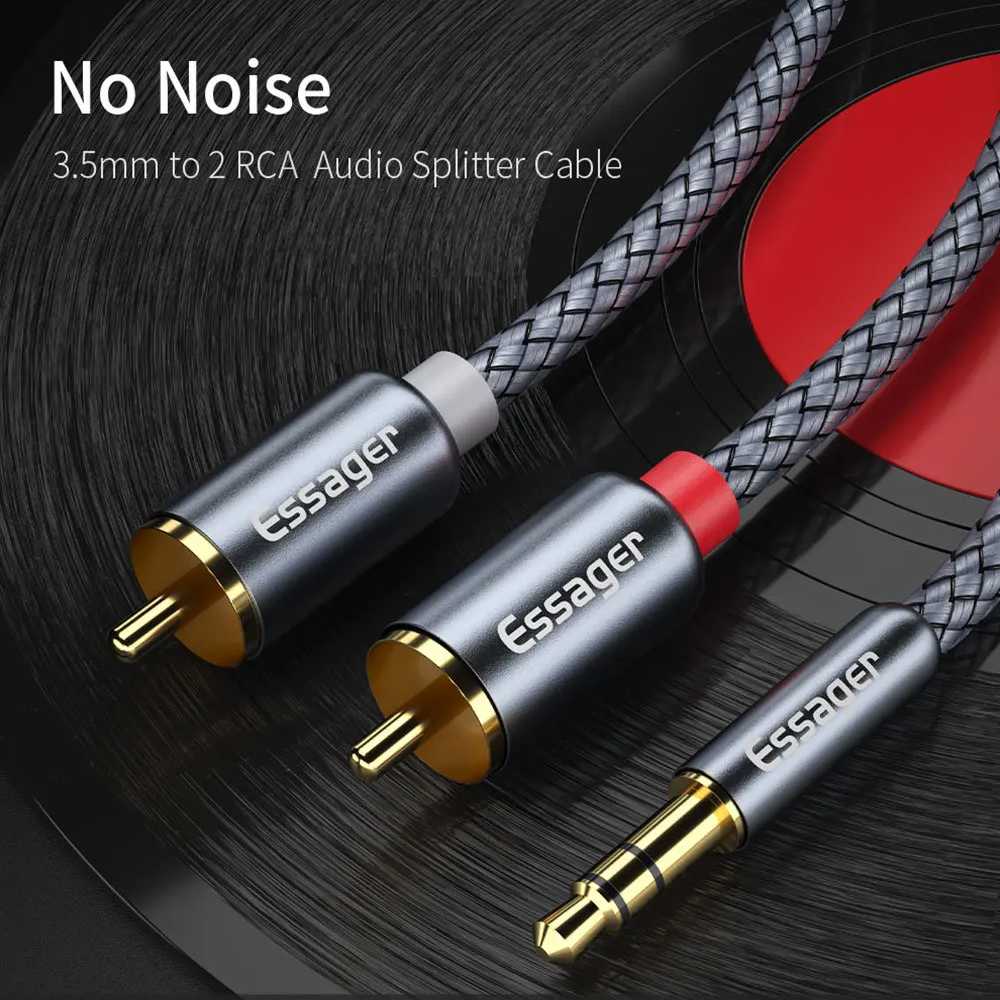 EVTSCAN Interruttore Audio Splitter Audio con Selettore RCA 1 Ingresso 4 Uscite DC 12V, con Telecomando