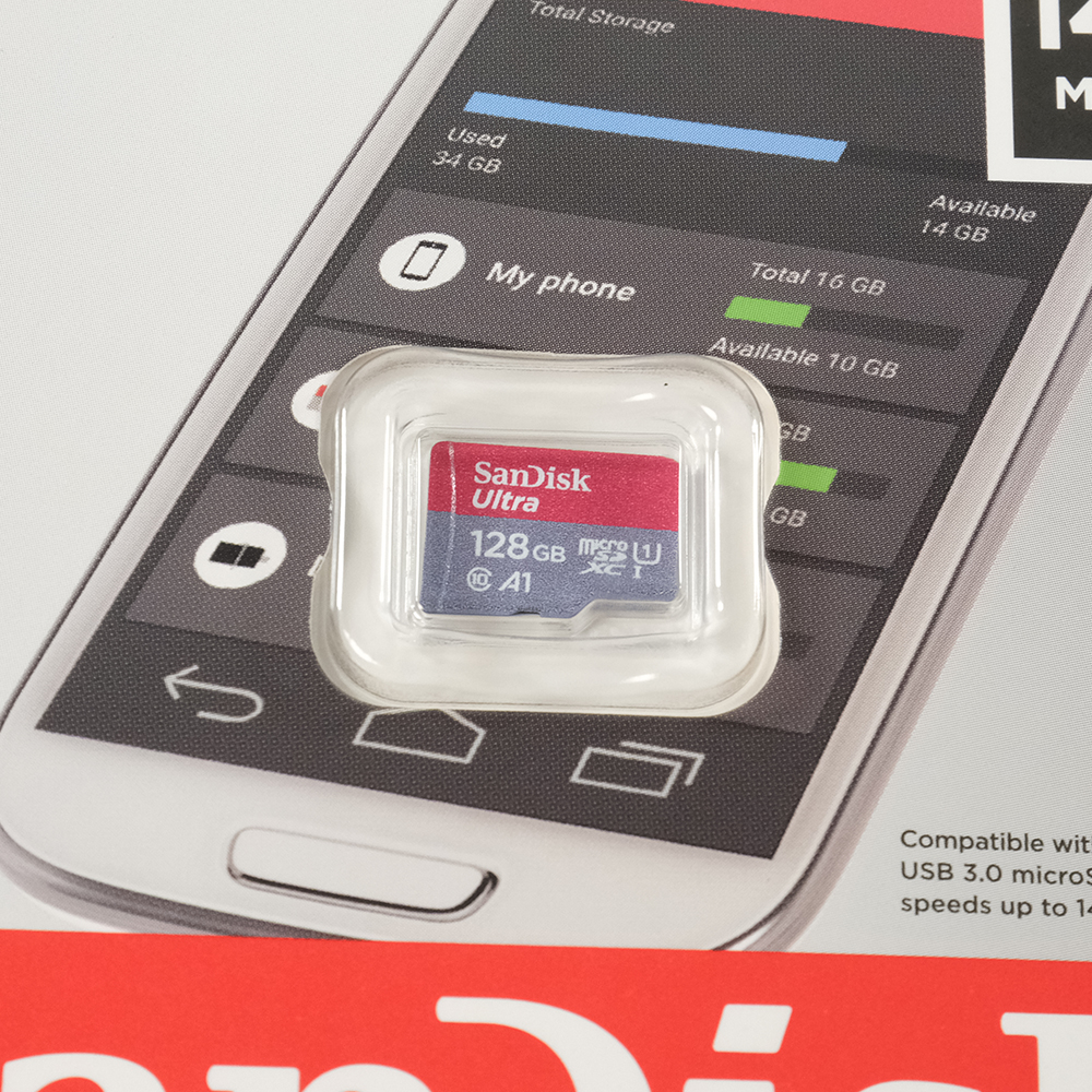 Kartu Memori CCTV MP3 Penyimpanan Ultra microSDXC Card UHS-I Class 10 A1 140MB/s - SDSQUAB