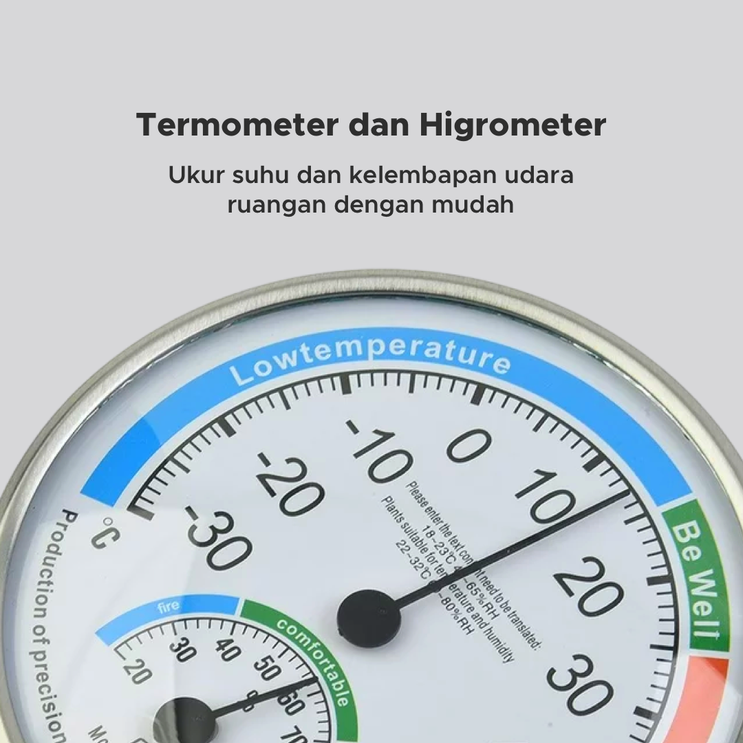 Taffware Analog Thermometer Hygrometer Temperature Humidity - TH101B