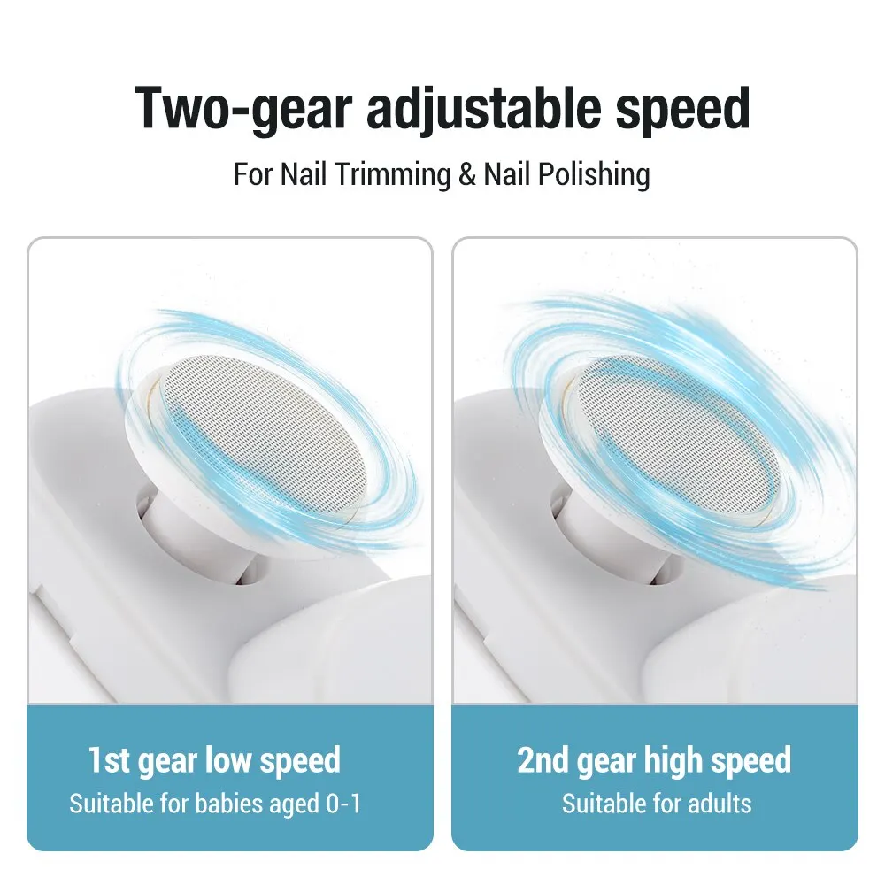 Miwaing Showlon Gunting Kuku Electric Polishing Nail Clipper Pro - JXZJD001S