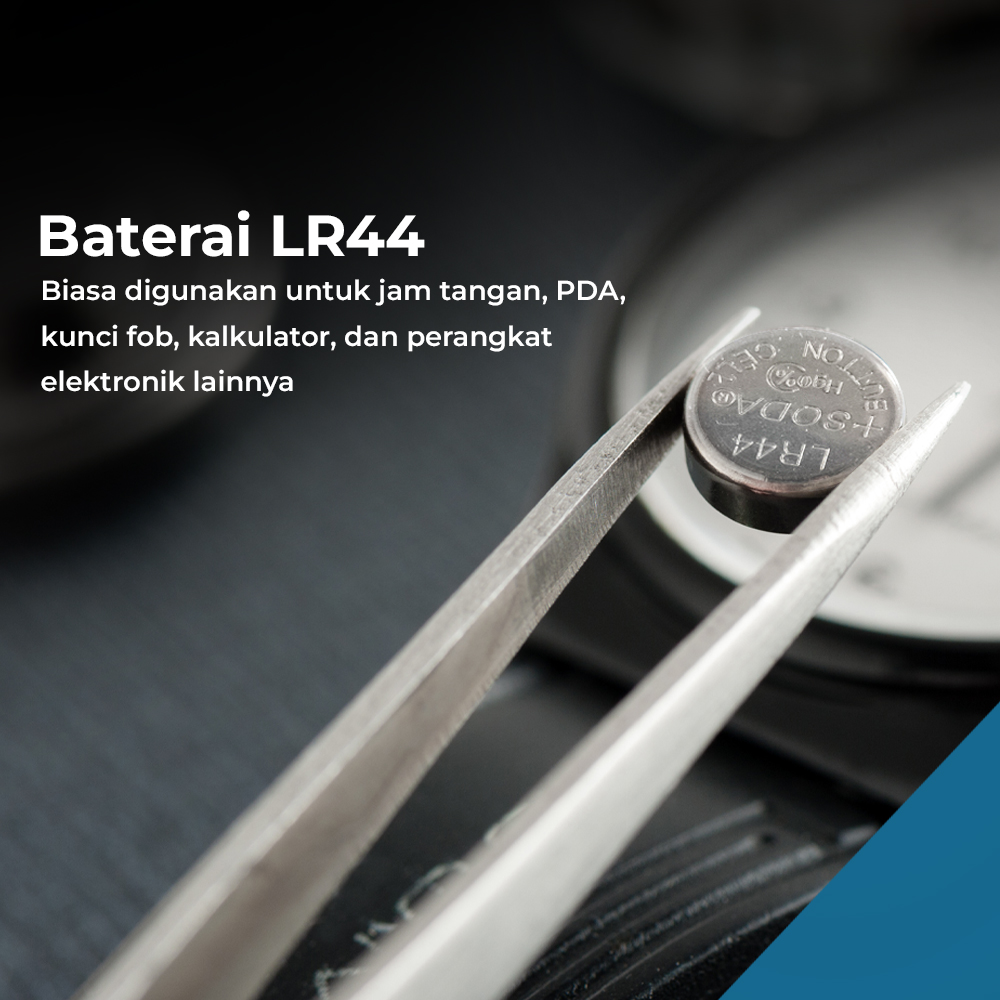 SODA Baterai Kancing Lithium LR44 AG13 L1154 357 A76 1.5V 1 PCS