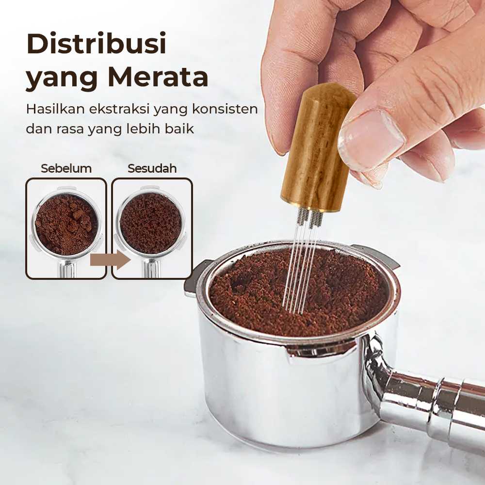 One Two Cups Jarum Kopi Espresso WDT Needle Distribution Tool 82mm - MD-686 - Gambar 4