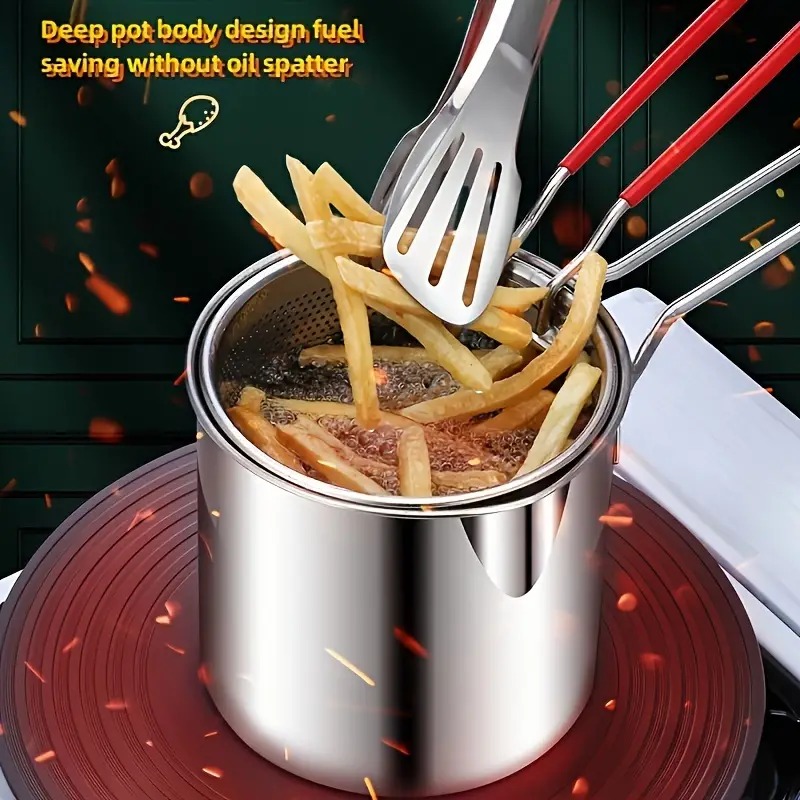 KOCHI Panci Deep Fry Saringan Stainless Steel Filter Basket 1.2L - K-12