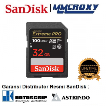 Jual SanDisk Extreme Pro SDHC 32GB UHS-I Card Garansi Resmi
