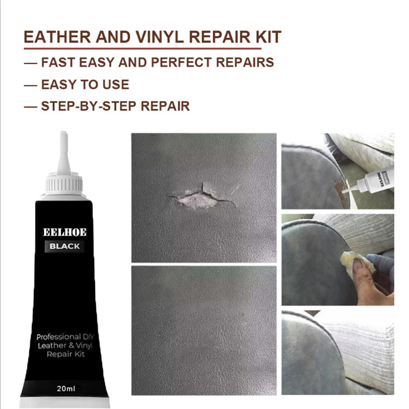 EELHOE Krim Dempul Filler Reparasi Jok Kulit Mobil Repair Liquid 20ml - G-919