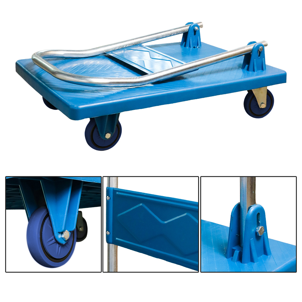 DLPO Troli Barang Lipat Trolley Folding Cart Portable 47x69cm 150kg - DP303