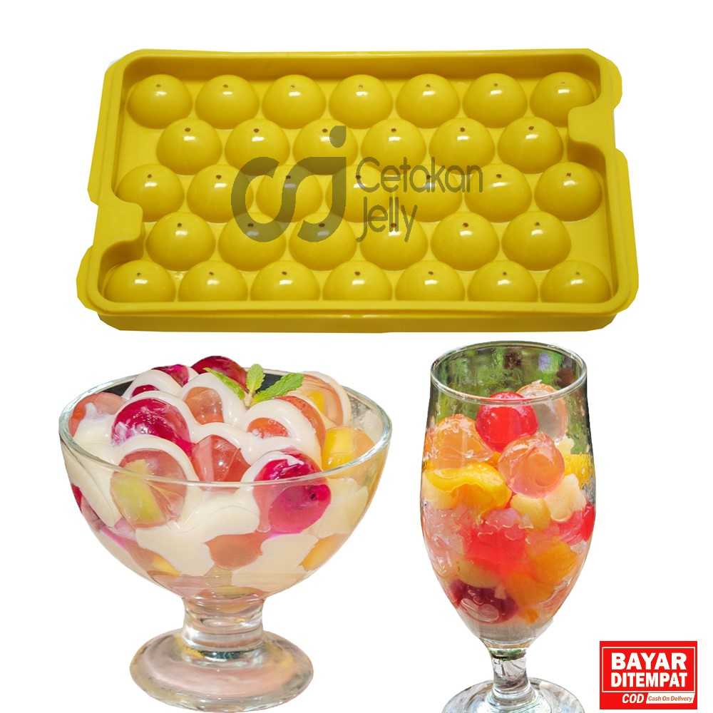 Jual CJ Cetakan Es Puding Coklat Frutiy Jelly Ball Bola Bulat 33