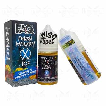 FAQ Funky Monkey X ICE 30ml - Liquid Vape Salt Nic US By EJM