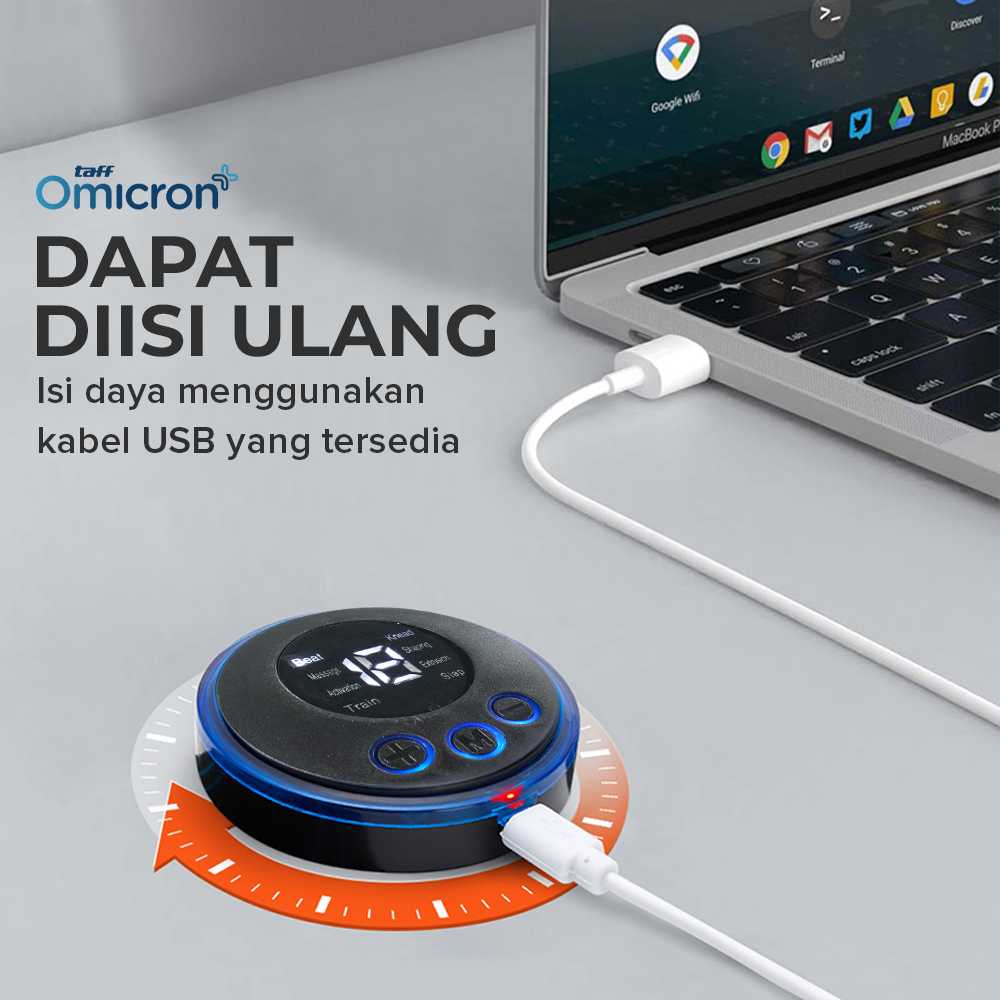 TaffOmicron Alat Pijat Elektrik Tempel EMS Terapi Leher Massager - TMS17 - Gambar 6