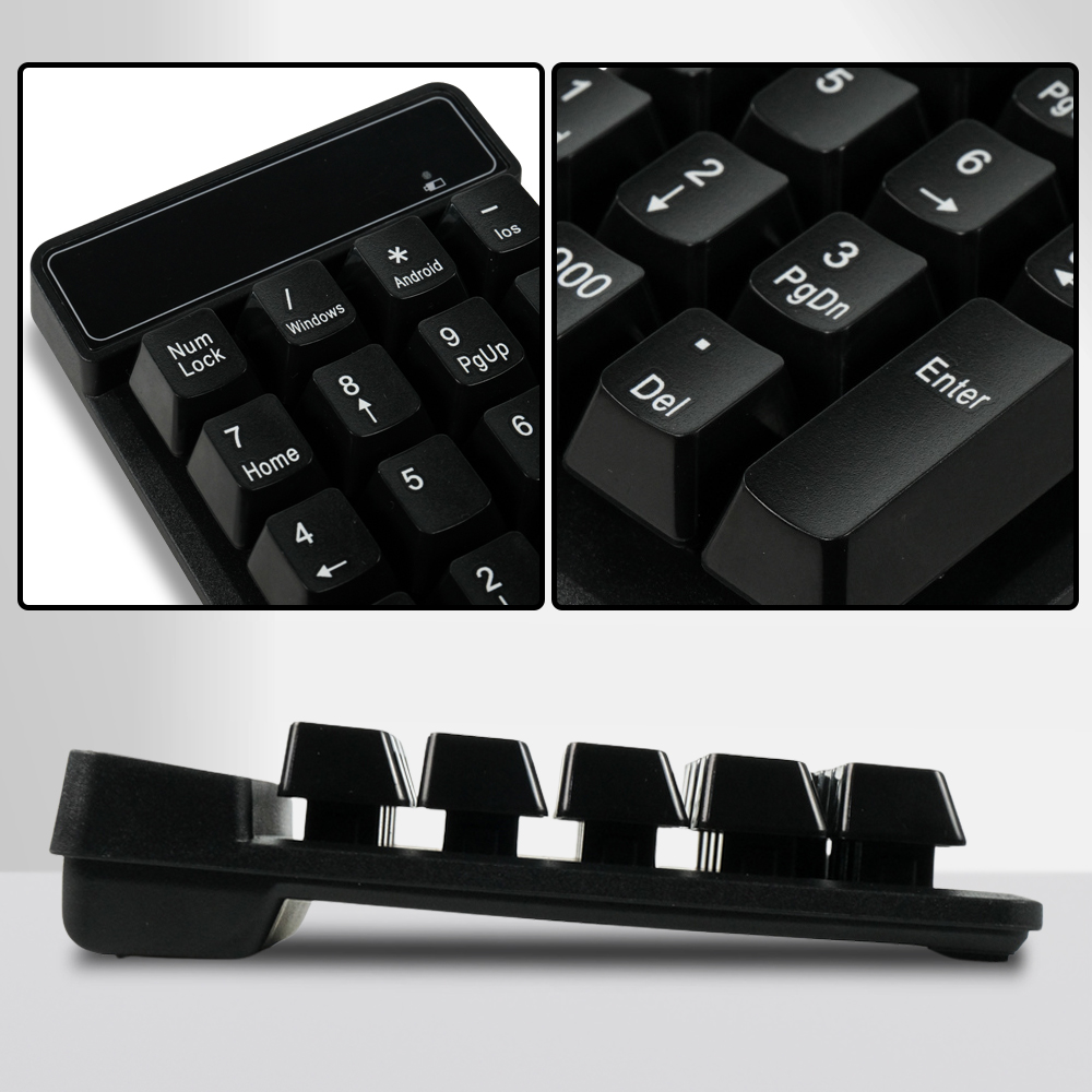 Etmakit Keyboard Numeric Wireless Bluetooth Soft Switch Keypad - E094BT