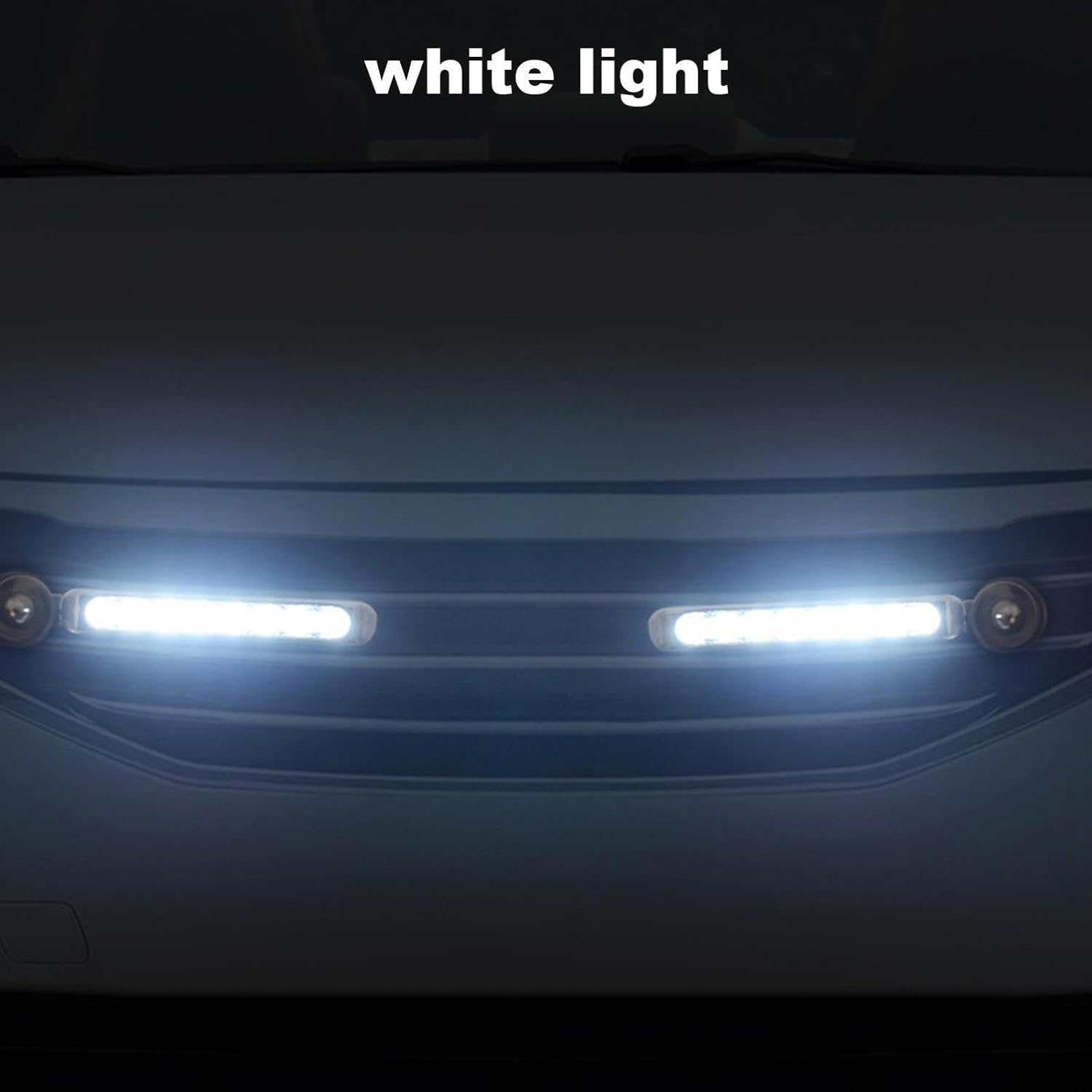 Car Warning Light Foglamp LED Wind Power No Wiring 12 cm 2 PCS - XY044