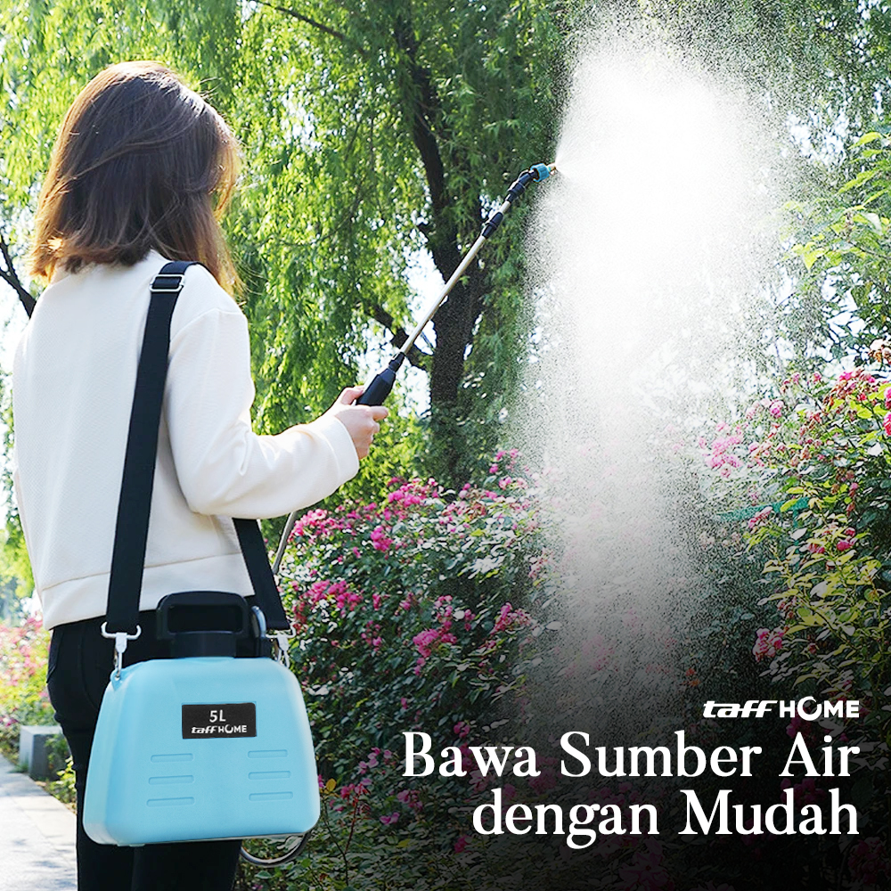 TaffHOME Semprotan Tanaman Elektrik Garden Spray Gun Rechargeable 5L - ST-516