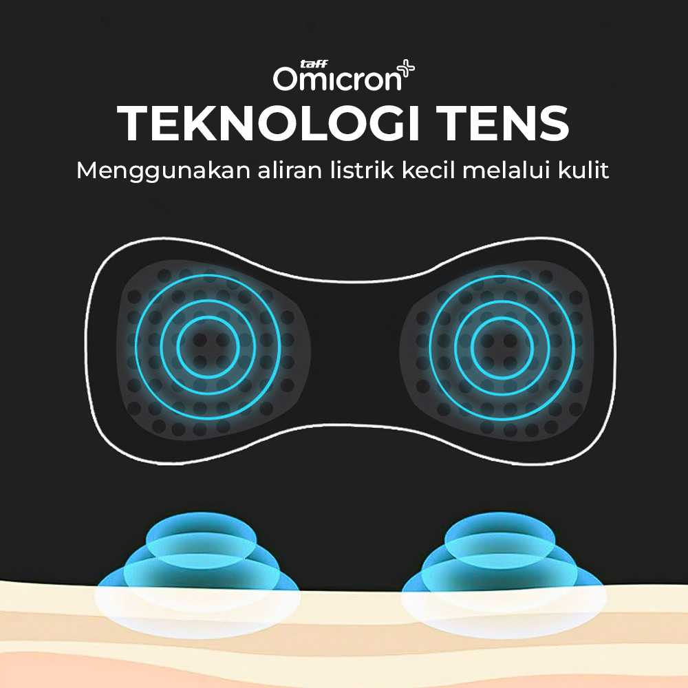 TaffOmicron Alat Pijat Elektrik Tempel EMS Terapi Leher Massager - TMS17 - Gambar 3