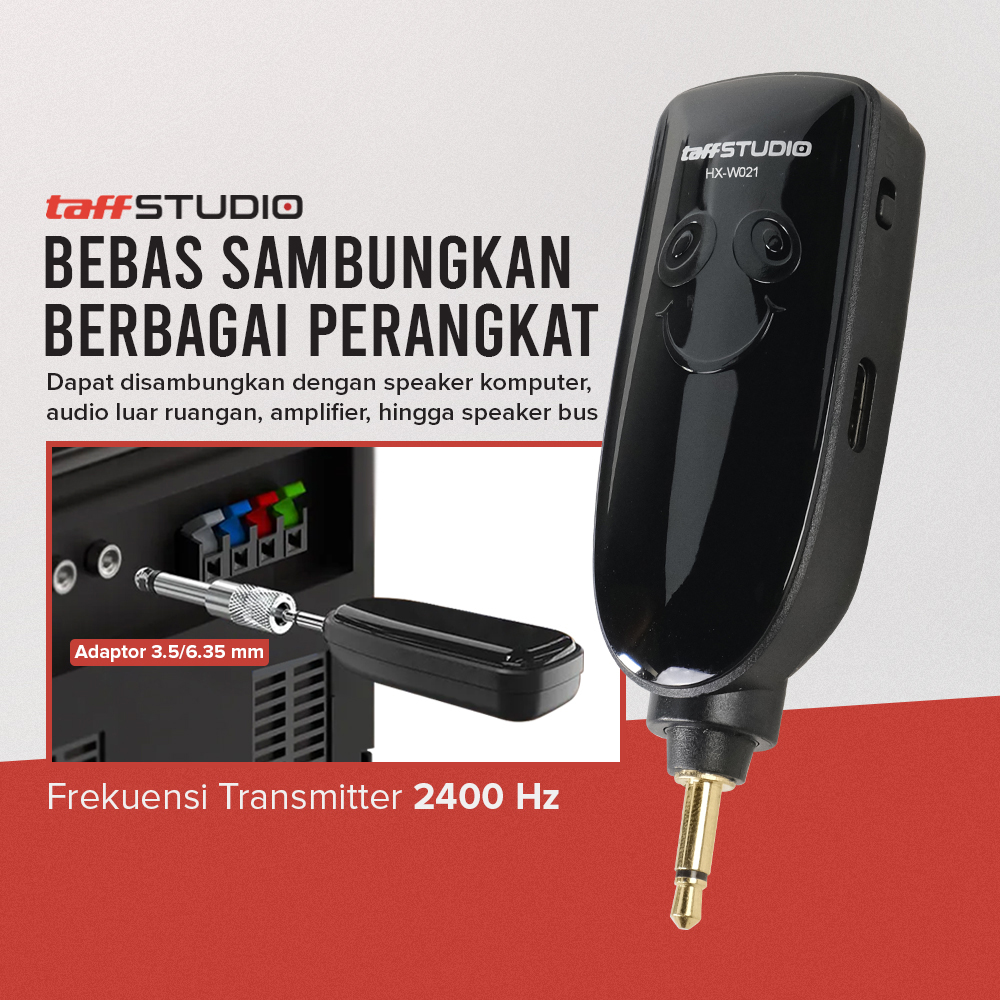 TaffSTUDIO Wireless Microphone 2.4GHz Headset with Transmitter - HX-W021
