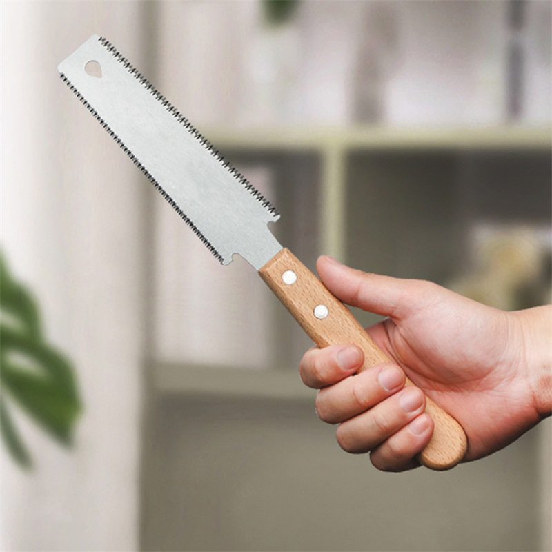 Alikote Gergaji Tangan Mini Wood Saw Double Side SK5 Blade 30.5cm - A31