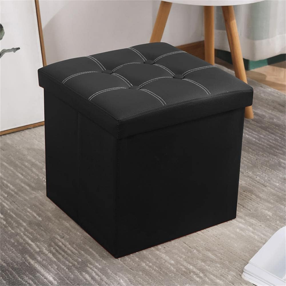 SMDI Sofa Kotak Penyimpanan Barang Foldable Storage Leather 38x38x36cm - SM149