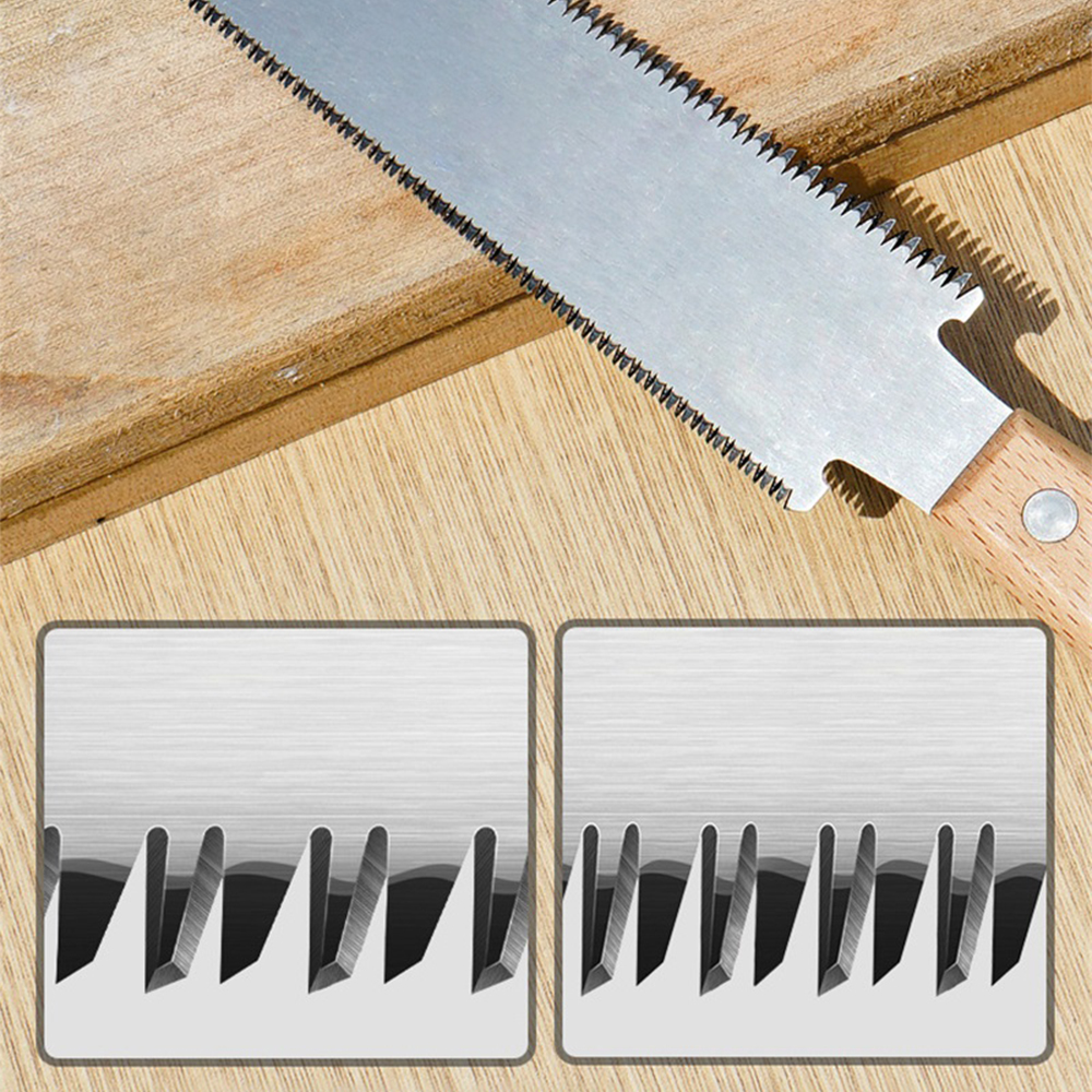 Alikote Gergaji Tangan Mini Wood Saw Double Side SK5 Blade 30.5cm - A31
