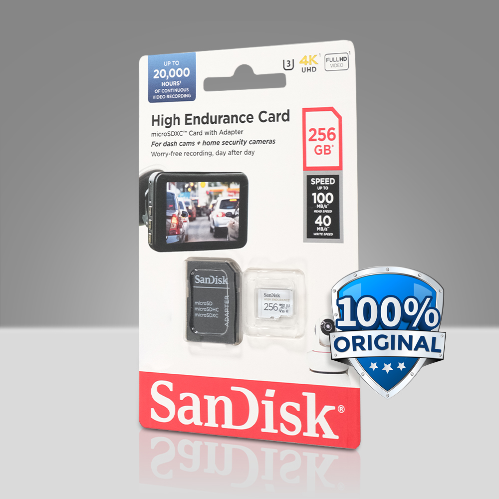 SanDisk High Endurance microSD UHS-I Class 10 U3 100MB/s - SDSQQNR