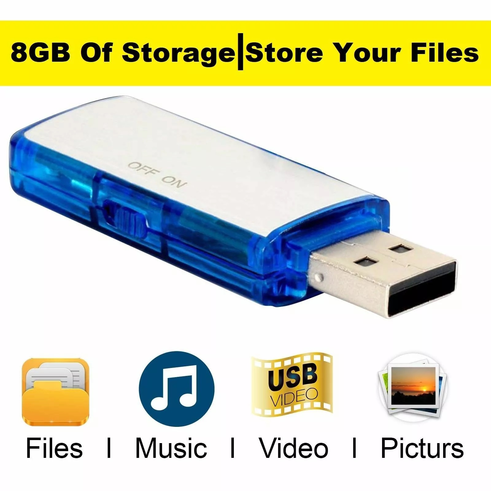 USB Flashdrive Sound Voice Recorder Flashdisk Perekam Suara 8GB