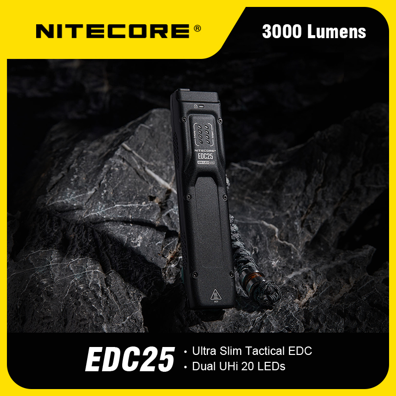 NITECORE Senter LED UHi 20 Ultra Slim Waterproof IP54 3000 Lumens - EDC25