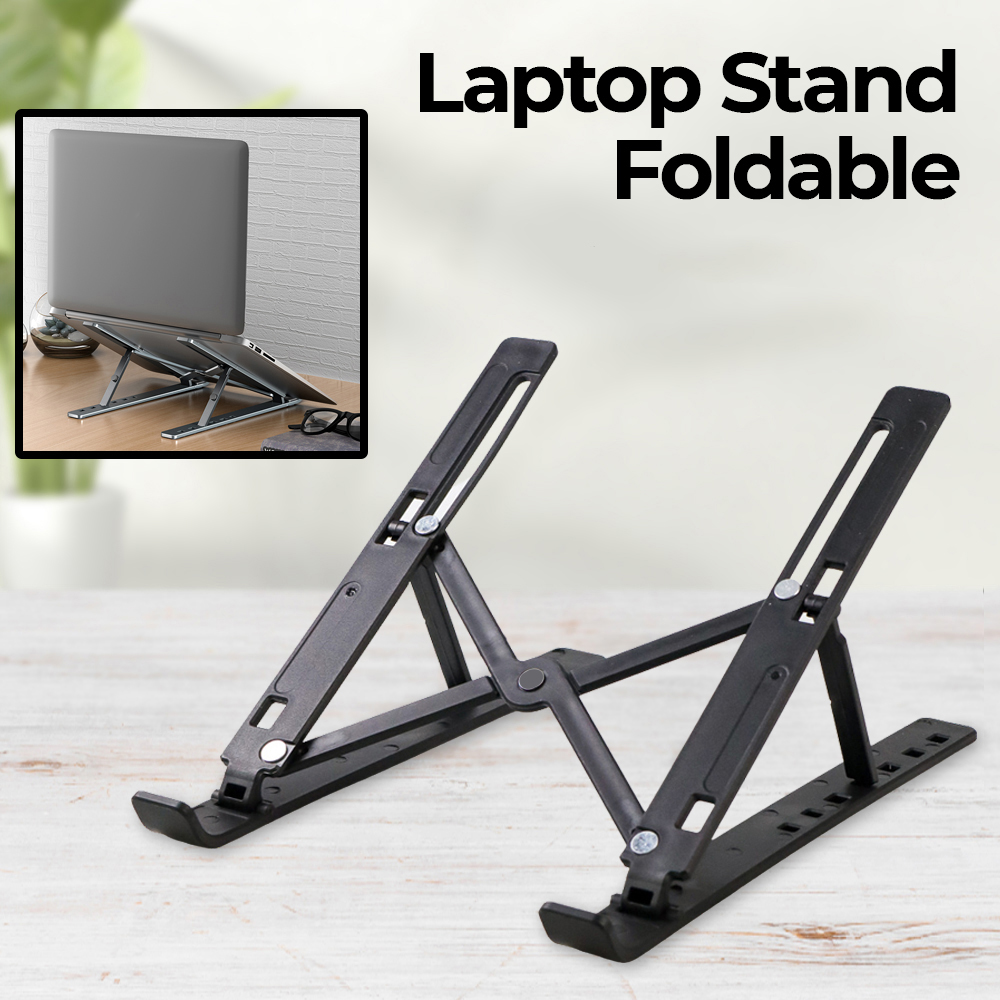NUOXI Laptop Stand Riser Foldable Adjustable Plastik 12-17 Inch 7Level - N3