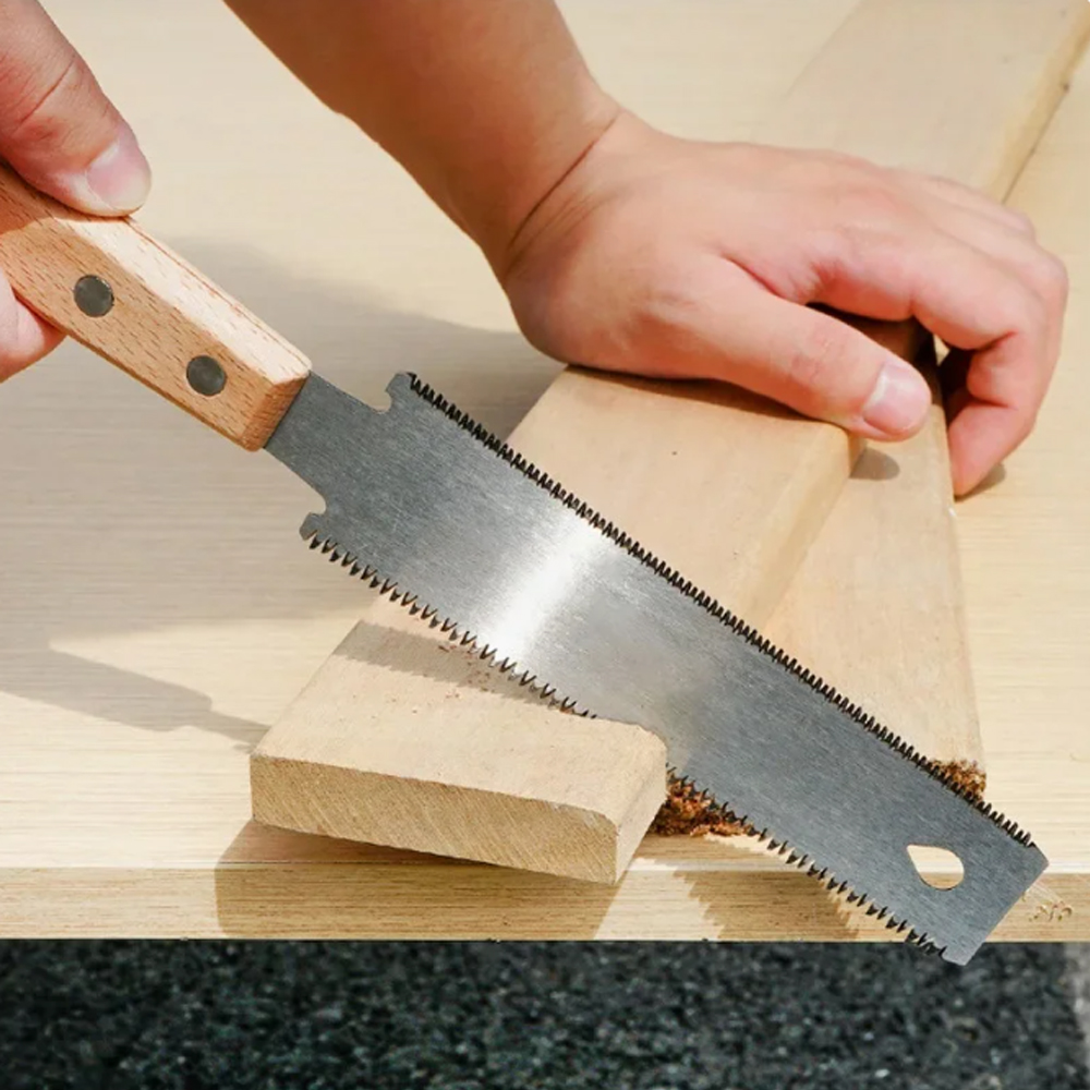 Alikote Gergaji Tangan Mini Wood Saw Double Side SK5 Blade 30.5cm - A31