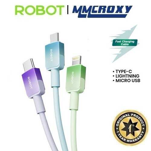 Robot Rjc Jual Robot RJM100/RJC100/RJL100 Kabel Data Fast Charging 2.4A