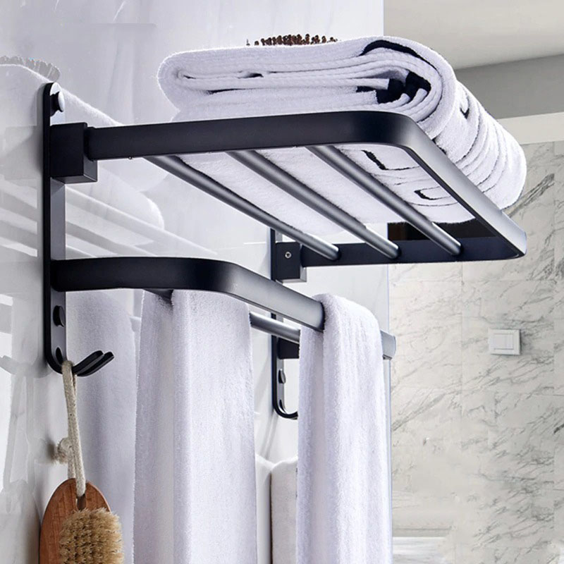 XUANXIN Rak Dinding Kamar Mandi Gantungan Handuk Double Layer - B04-1