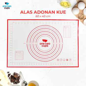 One Two Cups Alas Adonan Kue Pizza Martabak Silicone Mat 60x40cm - JJ63112