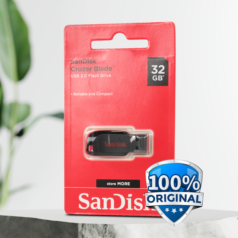 SanDisk Cruzer Blade Flashdisk Data Storage USB 2.0 Portable - SDCZ50